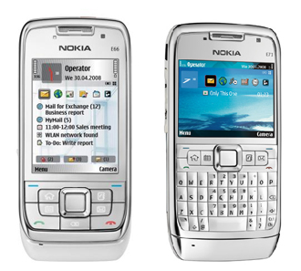 Компания Nokia официально анонсировала модели Е66 и Е71
